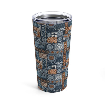 Pacific Islands Tapa Cloth Tumbler - The Global Wanderer