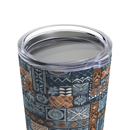 Pacific Islands Tapa Cloth Tumbler - The Global Wanderer