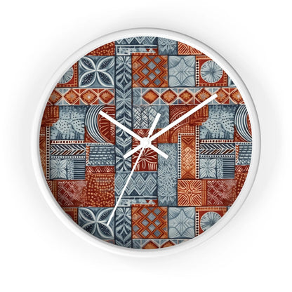 Pacific Islands Tapa Cloth Wall Clock - The Global Wanderer