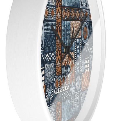 Pacific Islands Tapa Cloth Wall Clock - The Global Wanderer