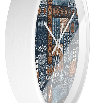 Pacific Islands Tapa Cloth Wall Clock - The Global Wanderer