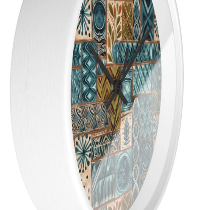 Pacific Islands Tapa Cloth Wall Clock - The Global Wanderer