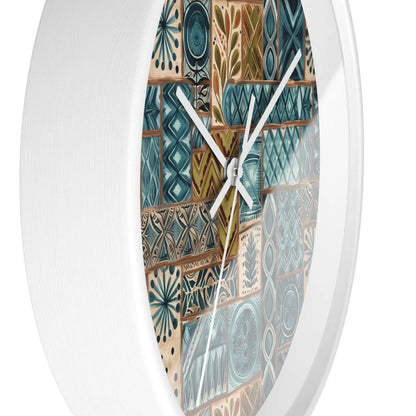 Pacific Islands Tapa Cloth Wall Clock - The Global Wanderer