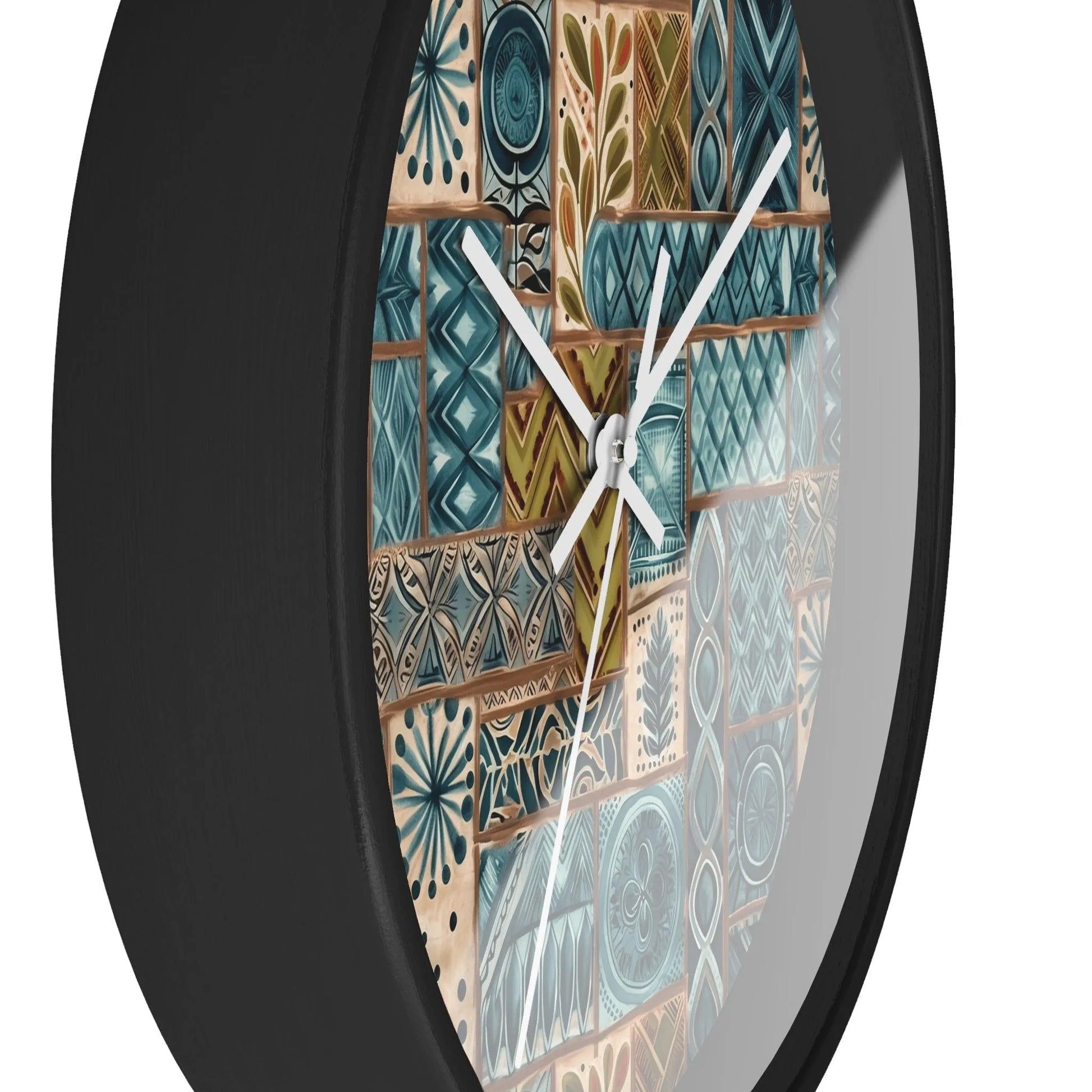 Pacific Islands Tapa Cloth Wall Clock - The Global Wanderer