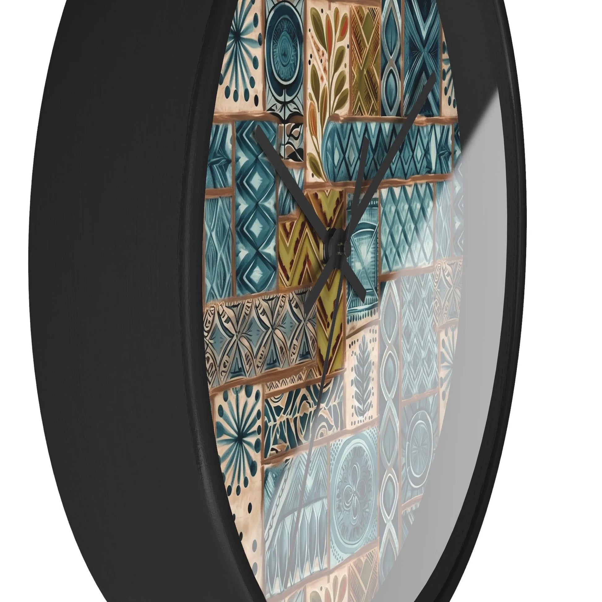 Pacific Islands Tapa Cloth Wall Clock - The Global Wanderer