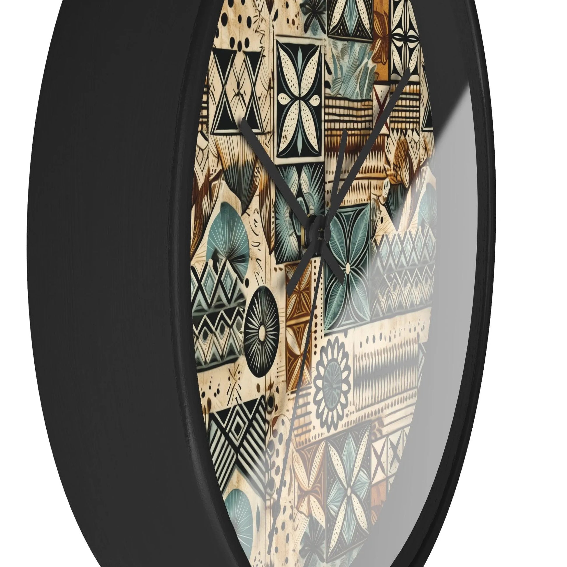 Pacific Islands Tapa Cloth Wall Clock - The Global Wanderer