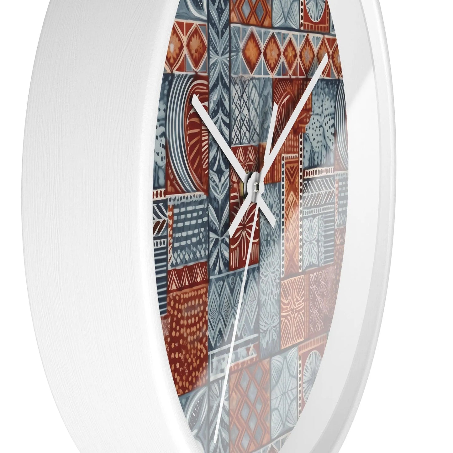 Pacific Islands Tapa Cloth Wall Clock - The Global Wanderer