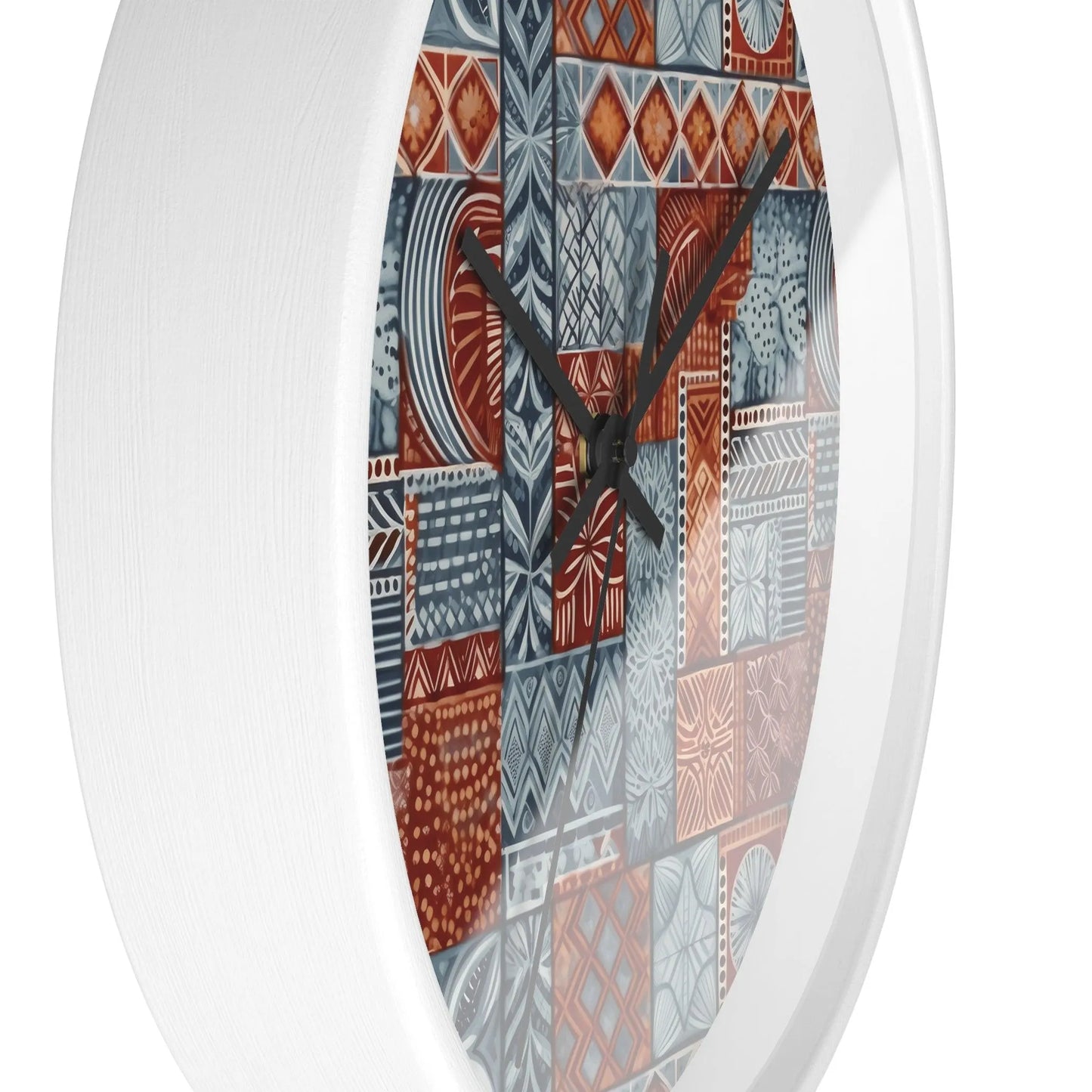 Pacific Islands Tapa Cloth Wall Clock - The Global Wanderer