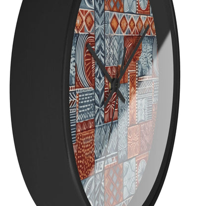 Pacific Islands Tapa Cloth Wall Clock - The Global Wanderer