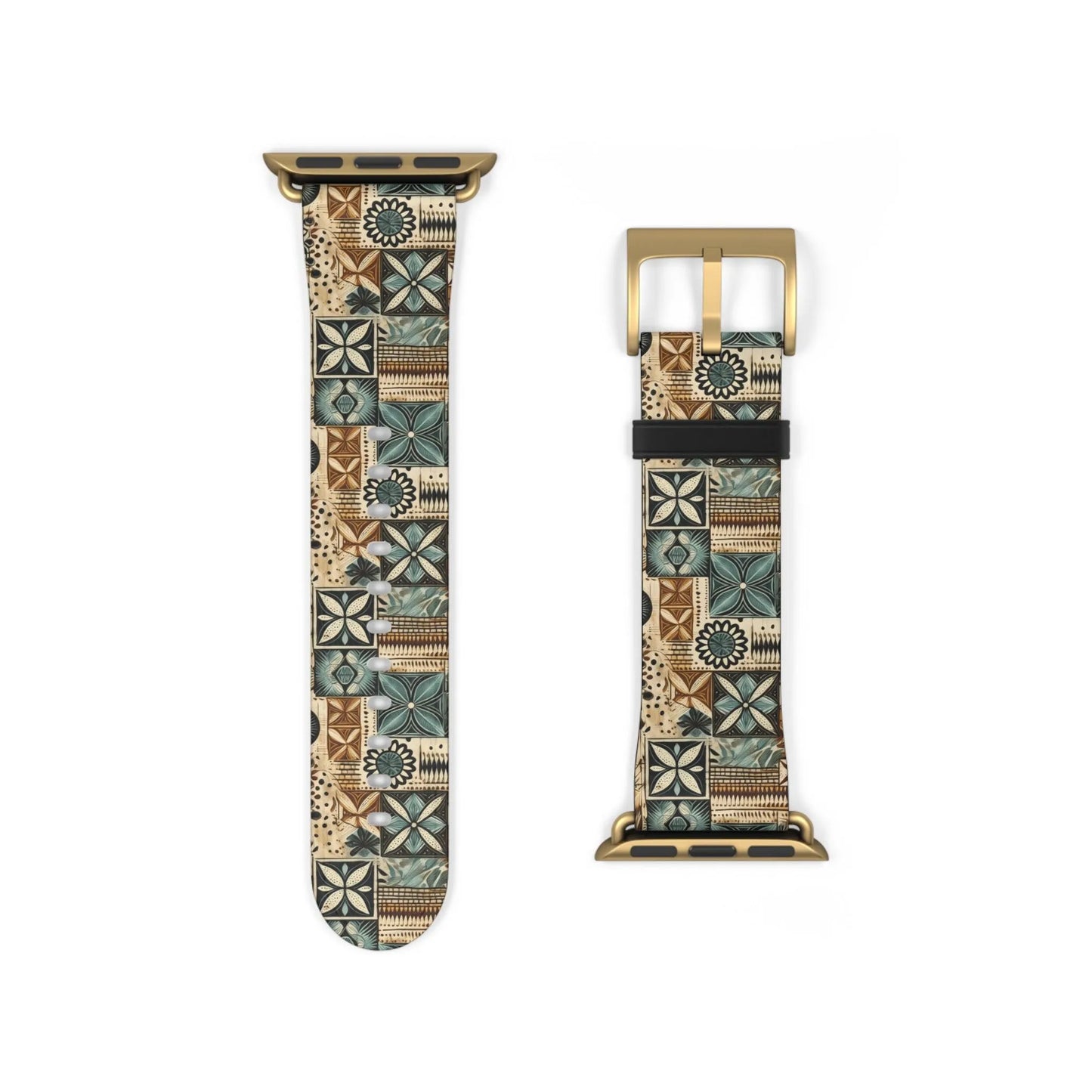 Pacific Islands Tapa Cloth Watch Band - The Global Wanderer