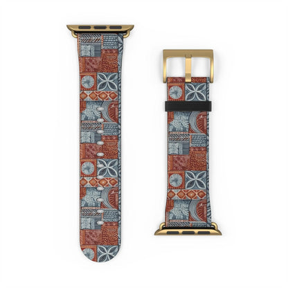 Pacific Islands Tapa Cloth Watch Band - The Global Wanderer