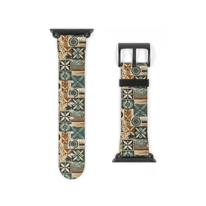 Pacific Islands Tapa Cloth Watch Band - The Global Wanderer