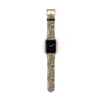 Pacific Islands Tapa Cloth Watch Band - The Global Wanderer