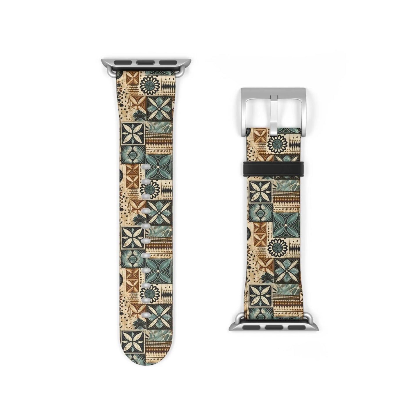 Pacific Islands Tapa Cloth Watch Band - The Global Wanderer