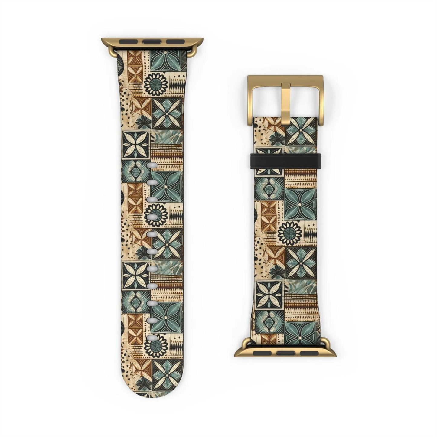 Pacific Islands Tapa Cloth Watch Band - The Global Wanderer