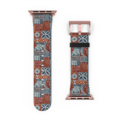 Pacific Islands Tapa Cloth Watch Band - The Global Wanderer