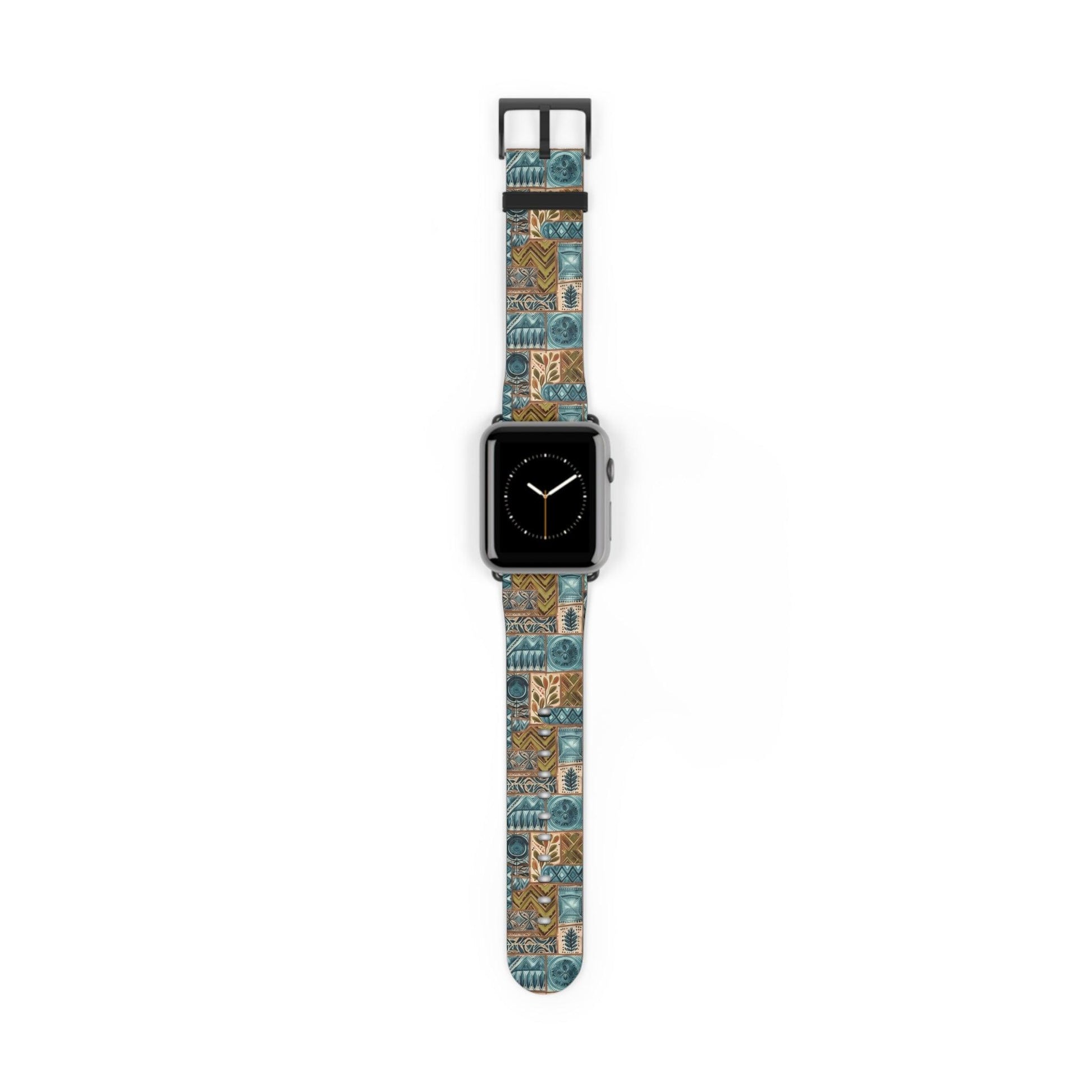 Pacific Islands Tapa Cloth Watch Band - The Global Wanderer