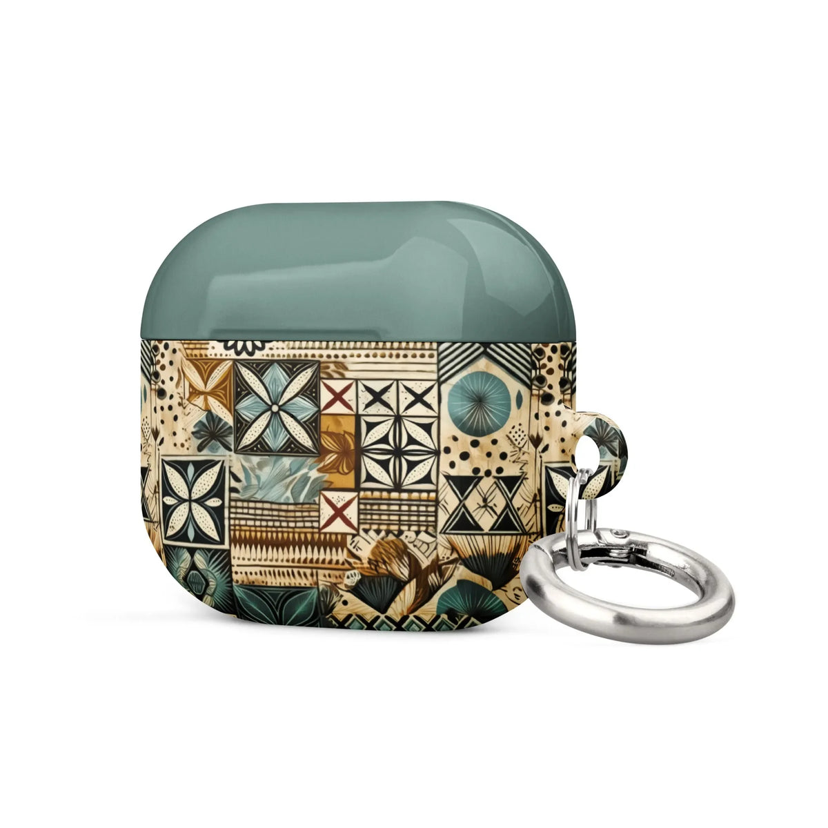 Palm Shadow Tapa Cloth AirPods 3 Case - The Global Wanderer