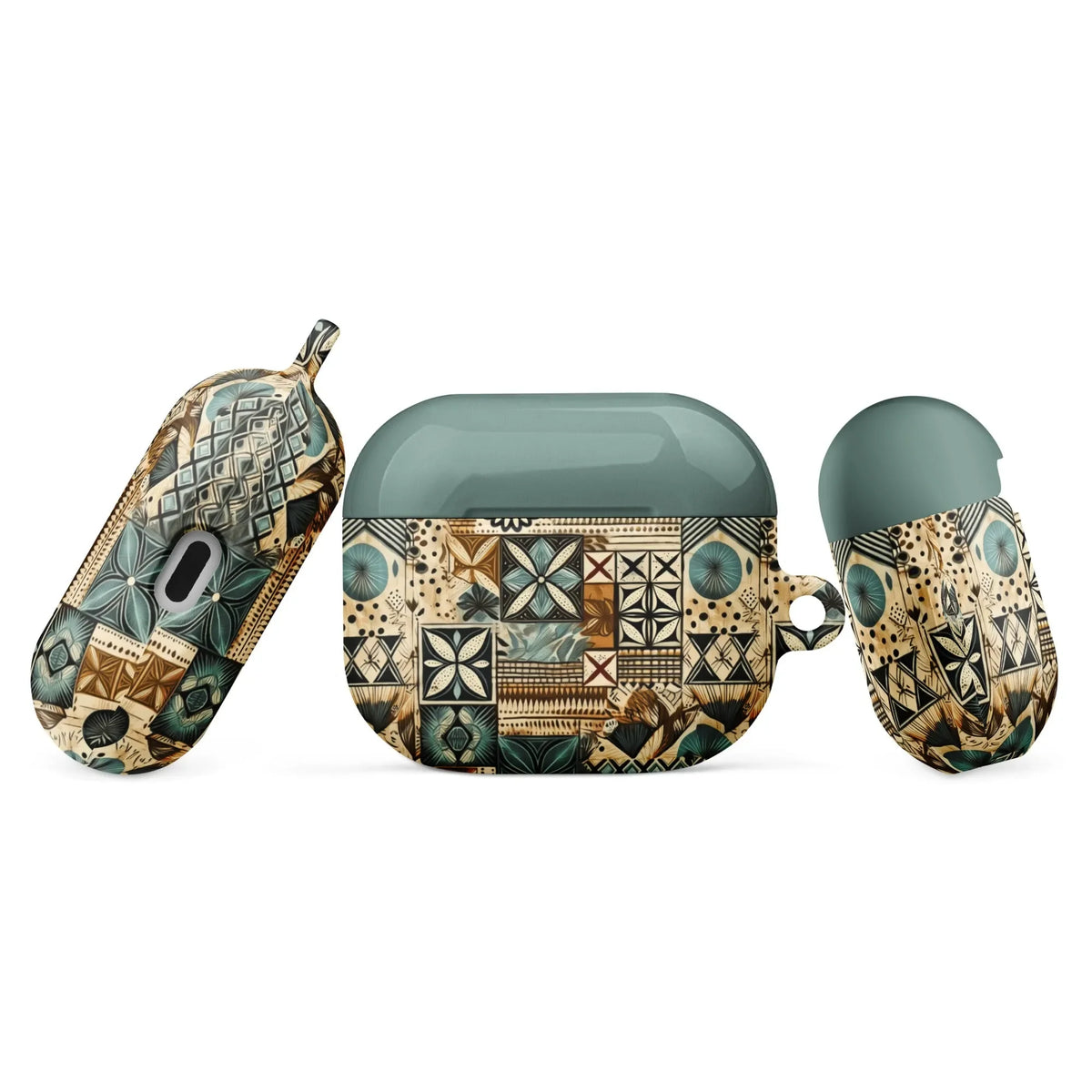 Palm Shadow Tapa Cloth AirPods 3 Case - The Global Wanderer