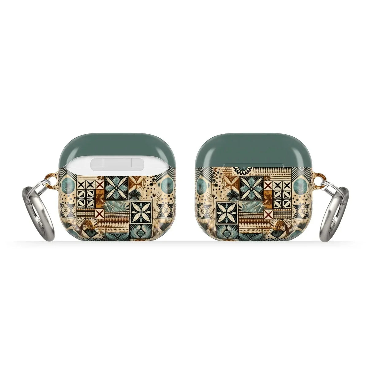 Palm Shadow Tapa Cloth AirPods 4 Case - The Global Wanderer