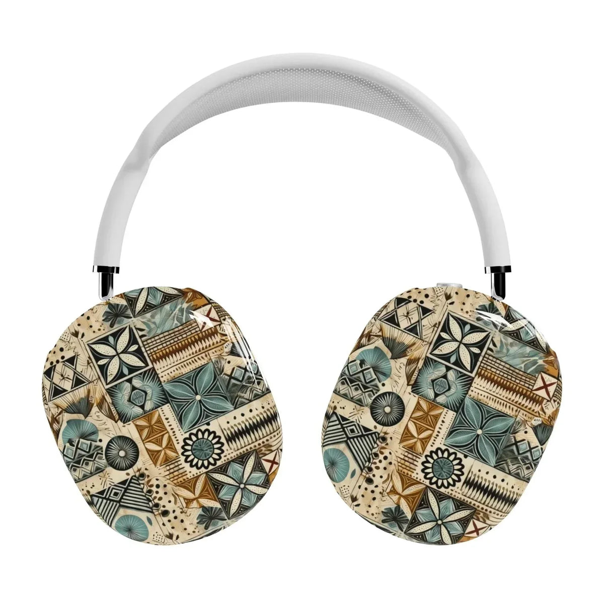 Palm Shadow Tapa Cloth AirPods Max Case - The Global Wanderer