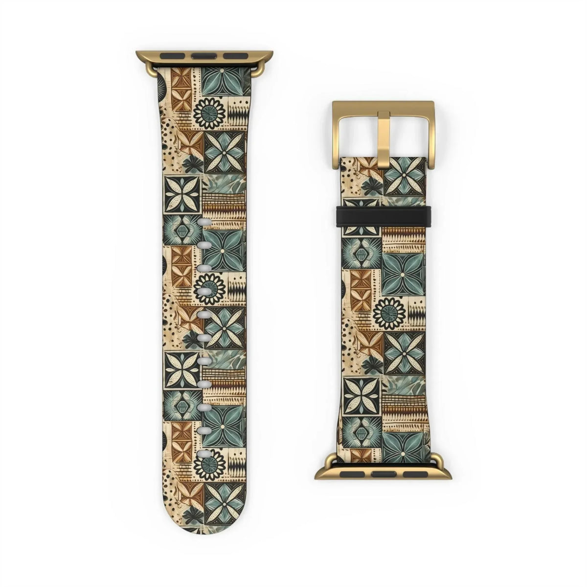 Palm Shadow Tapa Cloth Apple Watch Band - The Global Wanderer