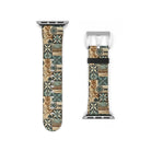 Palm Shadow Tapa Cloth Apple Watch Band - The Global Wanderer