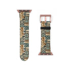 Palm Shadow Tapa Cloth Apple Watch Band - The Global Wanderer
