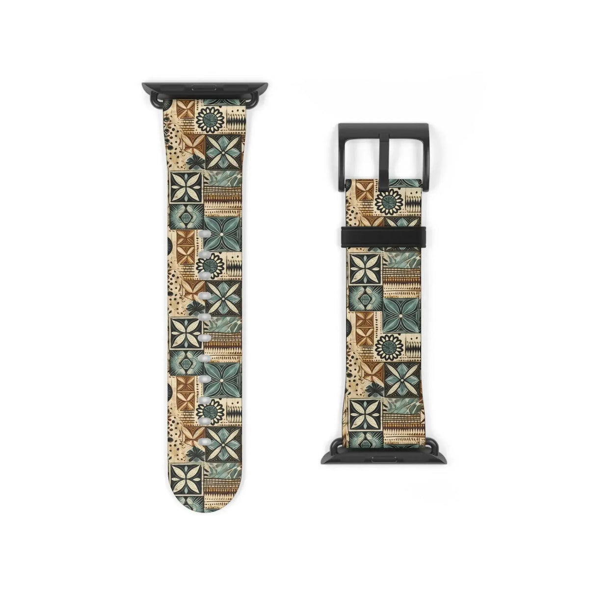 Palm Shadow Tapa Cloth Apple Watch Band - The Global Wanderer