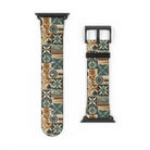 Palm Shadow Tapa Cloth Apple Watch Band - The Global Wanderer