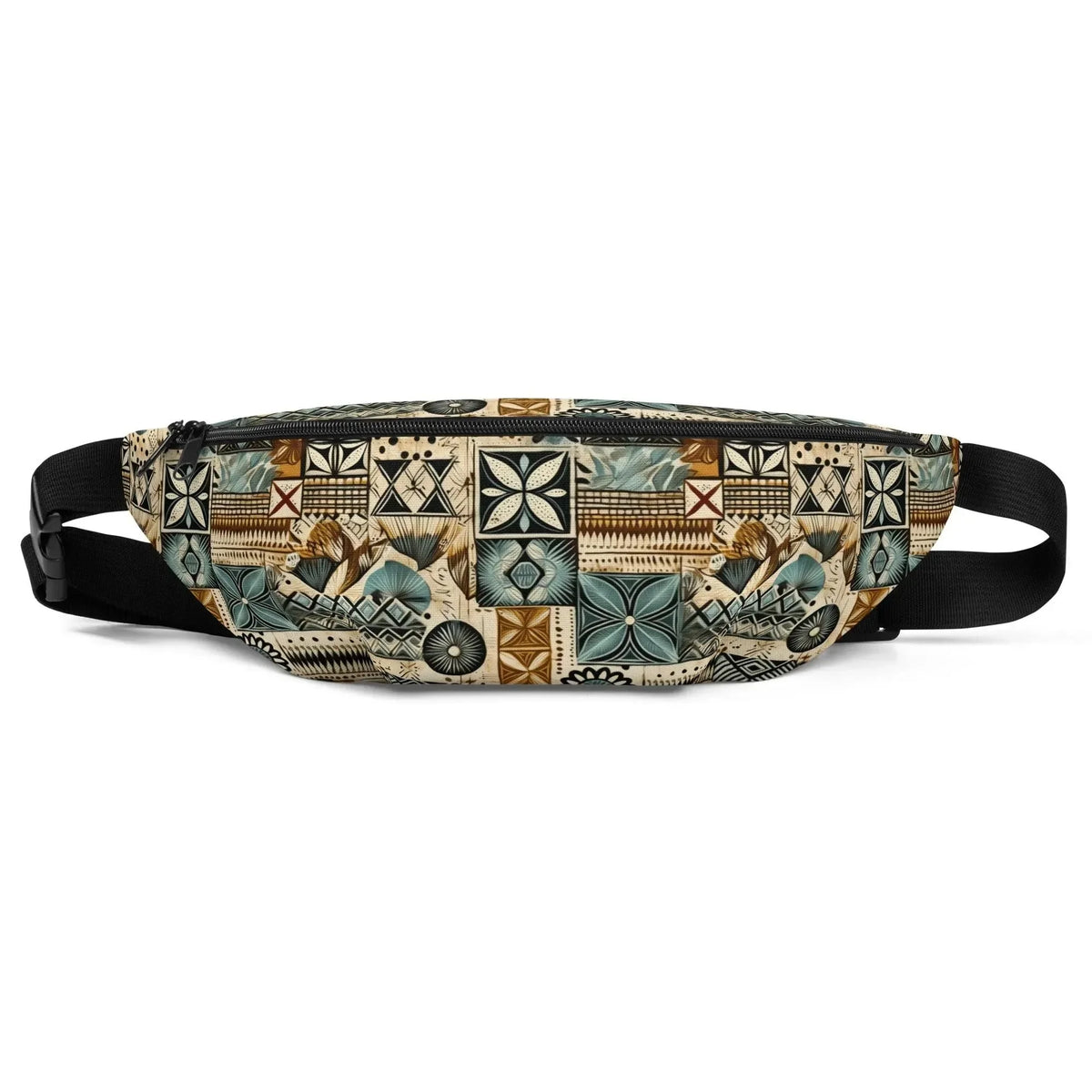 Palm Shadow Tapa Cloth Fanny Pack - The Global Wanderer