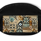 Palm Shadow Tapa Cloth Fanny Pack - The Global Wanderer