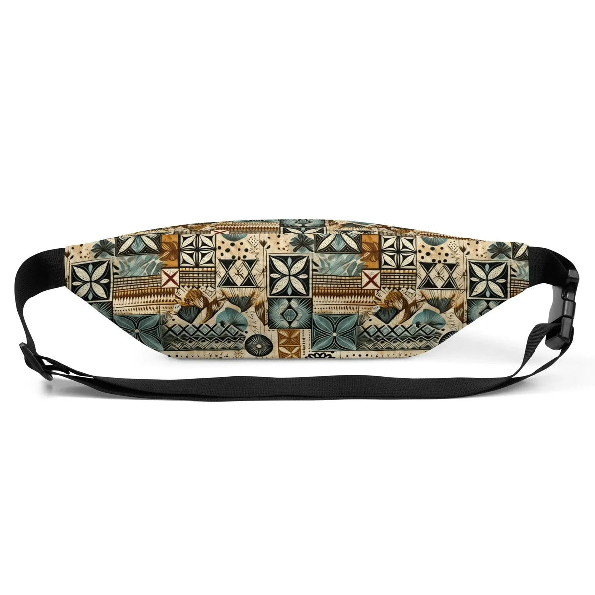Palm Shadow Tapa Cloth Fanny Pack - The Global Wanderer