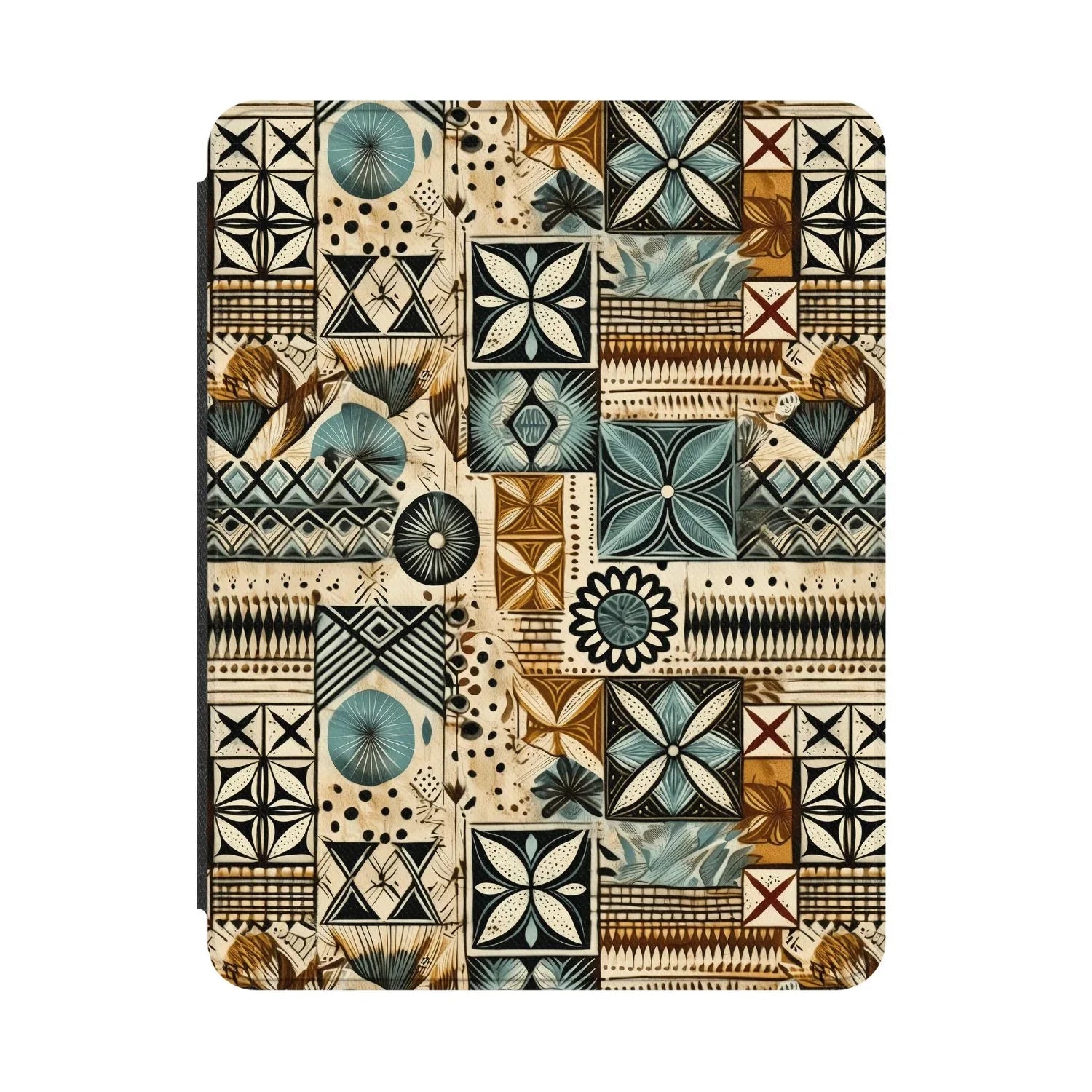 Palm Shadow Tapa Cloth iPad Case - The Global Wanderer