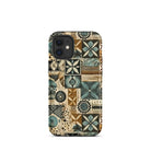 Palm Shadow Tapa Cloth iPhone Case - The Global Wanderer