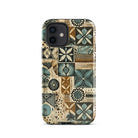 Palm Shadow Tapa Cloth iPhone Case - The Global Wanderer