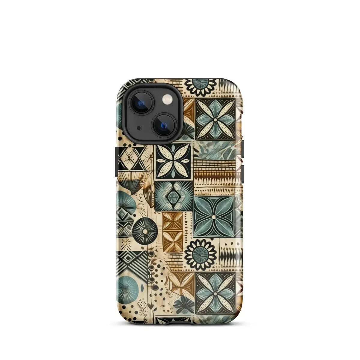 Palm Shadow Tapa Cloth iPhone Case - The Global Wanderer