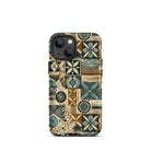 Palm Shadow Tapa Cloth iPhone Case - The Global Wanderer