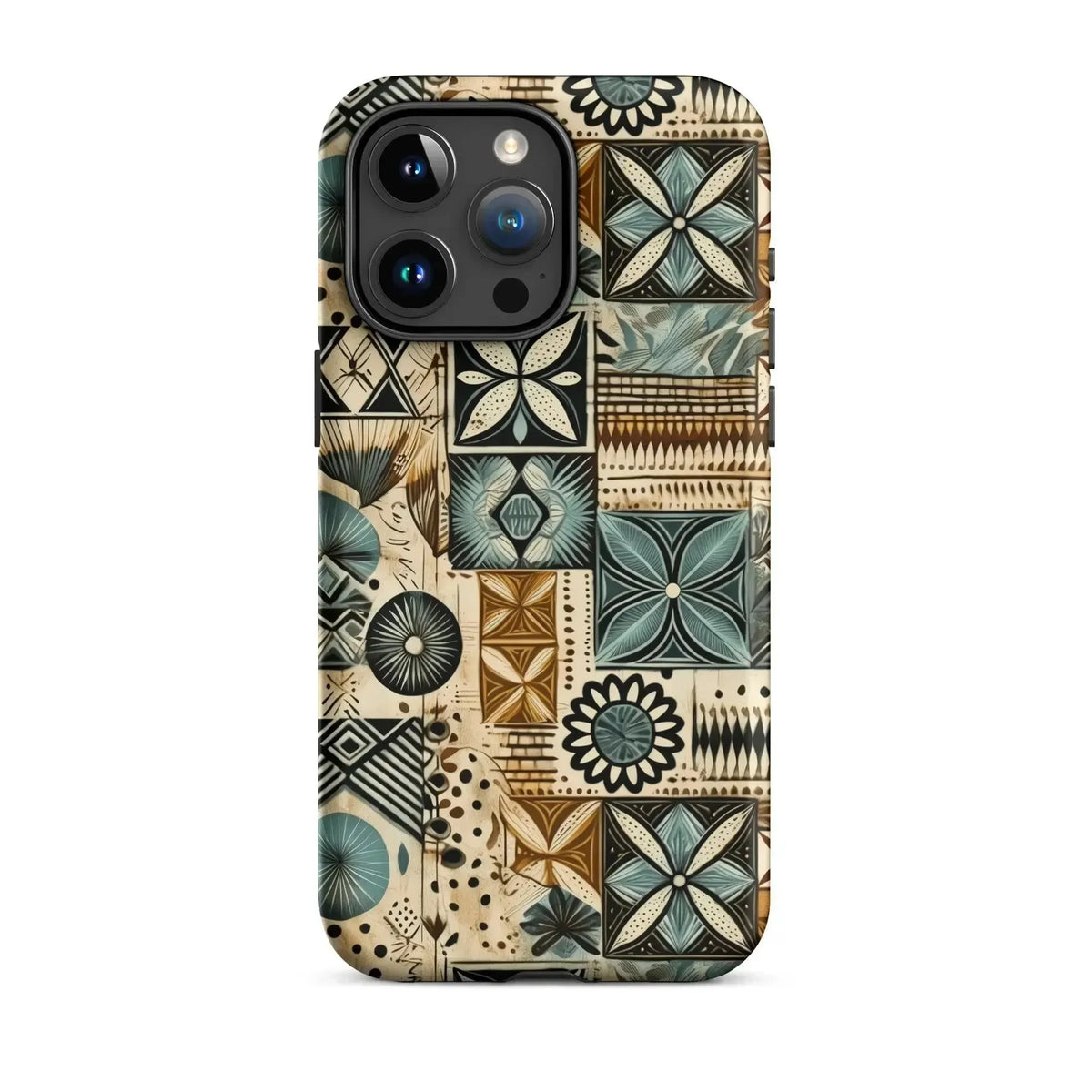 Palm Shadow Tapa Cloth iPhone Case - The Global Wanderer