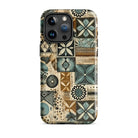 Palm Shadow Tapa Cloth iPhone Case - The Global Wanderer