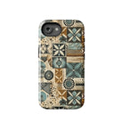 Palm Shadow Tapa Cloth iPhone Case - The Global Wanderer