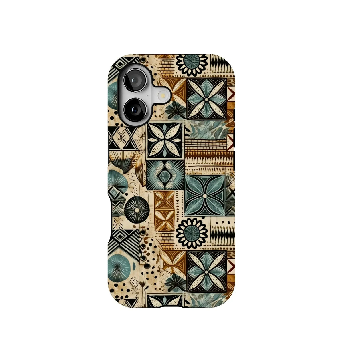 Palm Shadow Tapa Cloth iPhone Case - The Global Wanderer