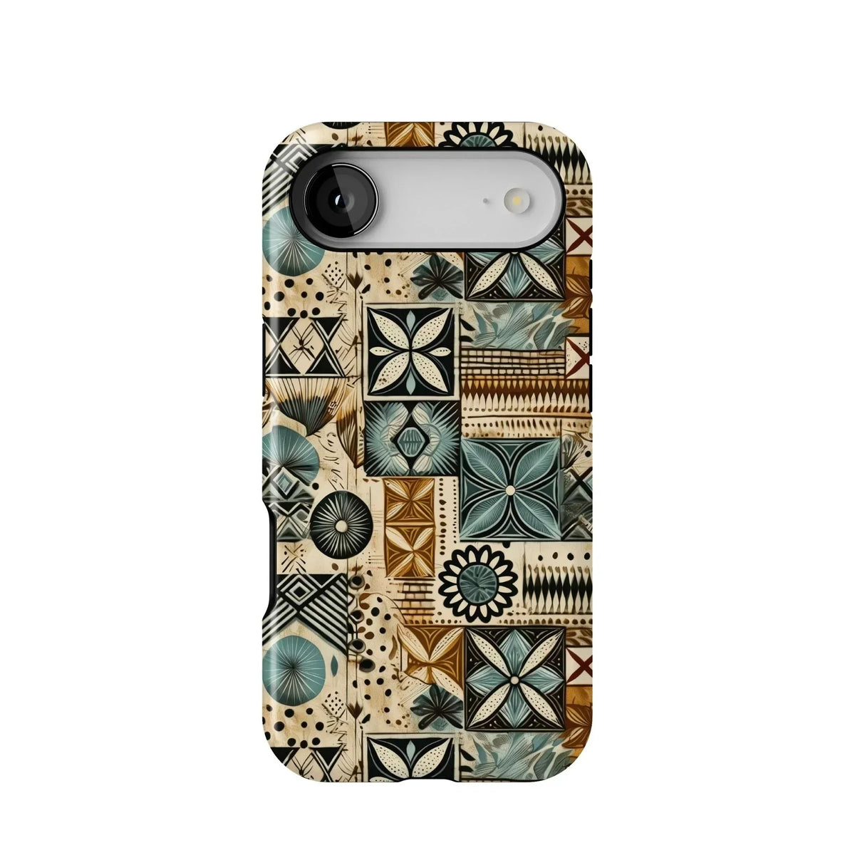 Palm Shadow Tapa Cloth iPhone Case - The Global Wanderer