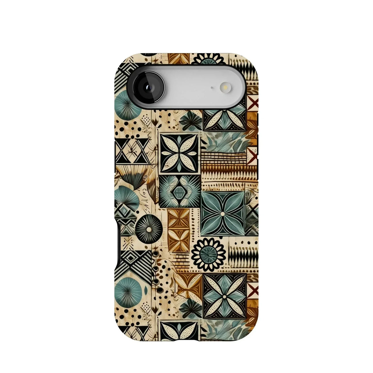 Palm Shadow Tapa Cloth iPhone Case - The Global Wanderer