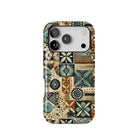 Palm Shadow Tapa Cloth iPhone Case - The Global Wanderer