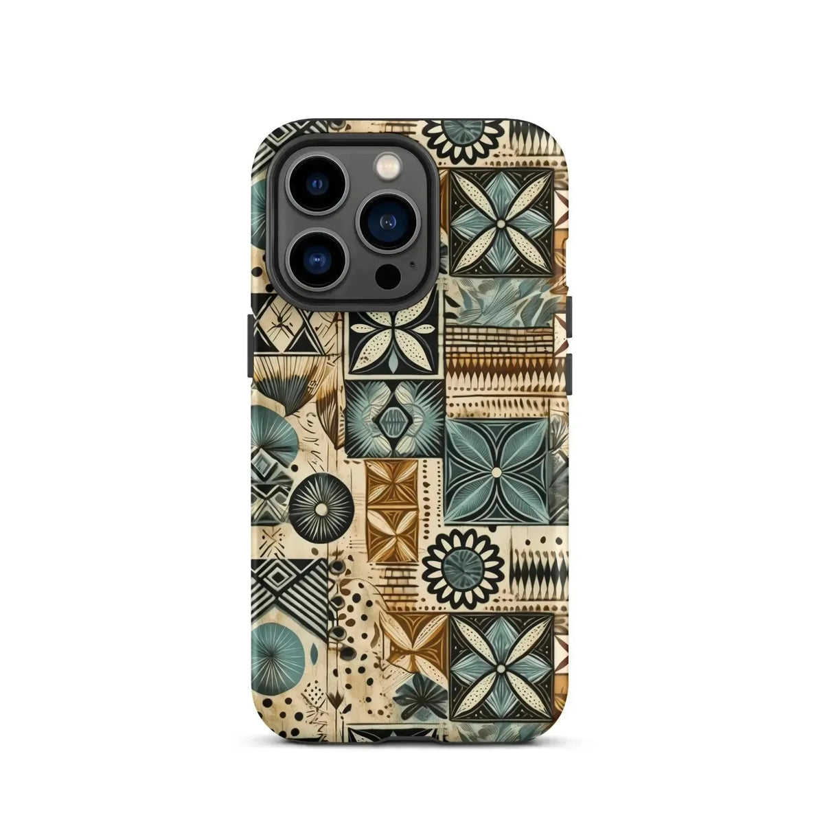 Palm Shadow Tapa Cloth iPhone Case - The Global Wanderer