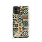 Palm Shadow Tapa Cloth iPhone Case - The Global Wanderer