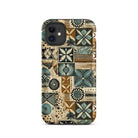 Palm Shadow Tapa Cloth iPhone Case - The Global Wanderer