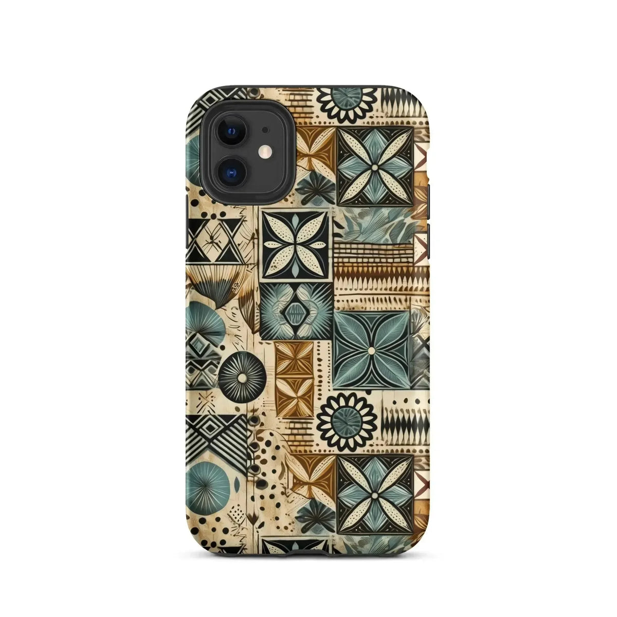 Palm Shadow Tapa Cloth iPhone Case - The Global Wanderer