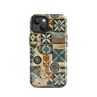 Palm Shadow Tapa Cloth iPhone Case - The Global Wanderer